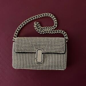 Marc Jacobs Silver Rhinestone J Marc Mini